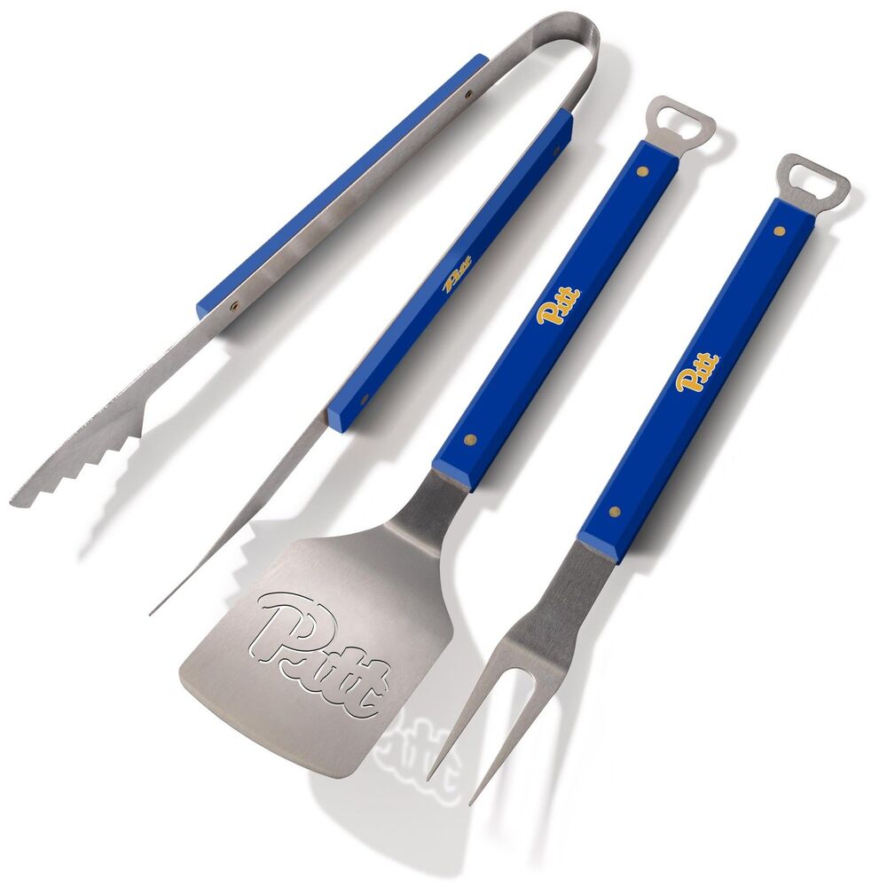 YouTheFan NCAA Spirit Series 3pc BBQ Set Grilling Tools Stainless Steel New